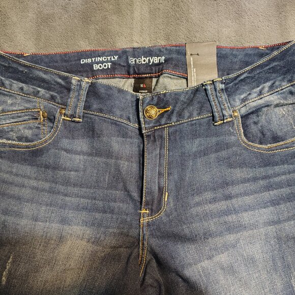 Lane Bryant Distinctly Boot Dark Wash Jeans Size 16 - Picture 2 of 9